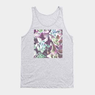 Plants print, Minimalist, Houseleek, Beach art, Nature, Modern art, Wall art Tank Top